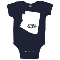 Green Valley Arizona Custom City Patriotic Usa Baby One Piece Green Valley Arizona Custom City Patriotic Usa Baby One Piece