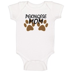 Paws Mom Pekingese Mom Baby One Piece Paws Mom Pekingese Mom Baby One Piece