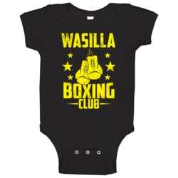Wasilla Alaska Boxing Club Cool Sports Fitness Baby One Piece Wasilla Alaska Boxing Club Cool Sports Fitness Baby One Piece