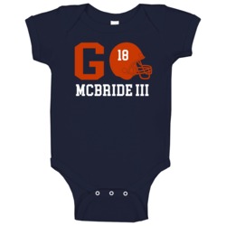 Go Player Tre Mcbride Iii Chicago Football Team Fan Baby One Piece Go Player Tre Mcbride Iii Chicago Football Team Fan Baby One Piece