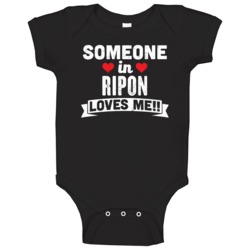 Someone In Ripon California Loves Me Funny Cool City Baby One Piece Someone In Ripon California Loves Me Funny Cool City Baby One Piece