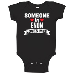 Someone In Enon Ohio Loves Me Funny Cool City Baby One Piece Someone In Enon Ohio Loves Me Funny Cool City Baby One Piece