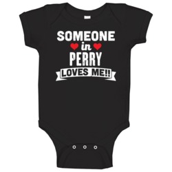 Someone In Perry Oklahoma Loves Me Funny Cool City Baby One Piece Someone In Perry Oklahoma Loves Me Funny Cool City Baby One Piece