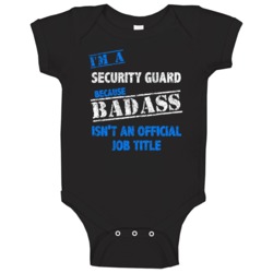 I'm A Security Guard Badass Official Job Title Funny Occupation Worn L I'm A Security Guard Badass Official Job Title Funny Occupation Worn L