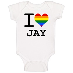 I Love Heart Gay Pride Lesbian Jay Baby One Piece I Love Heart Gay Pride Lesbian Jay Baby One Piece