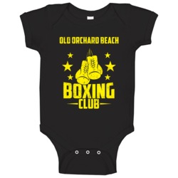 Old Orchard Beach Maine Boxing Club Cool Sports Fitness Baby One Piece Old Orchard Beach Maine Boxing Club Cool Sports Fitness Baby One Piece