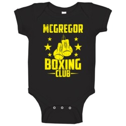 Mcgregor Texas Boxing Club Cool Sports Fitness Baby One Piece Mcgregor Texas Boxing Club Cool Sports Fitness Baby One Piece