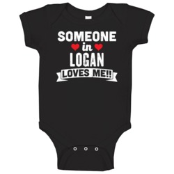 Someone In Logan Utah Loves Me Funny Cool City Baby One Piece Someone In Logan Utah Loves Me Funny Cool City Baby One Piece