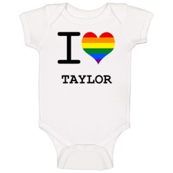 I Love Heart Gay Pride Lesbian Taylor Baby One Piece I Love Heart Gay Pride Lesbian Taylor Baby One Piece