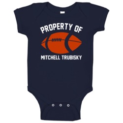 Number One In My Heart Mitchell Trubisky Chicago Football Team Fan Bab Number One In My Heart Mitchell Trubisky Chicago Football Team Fan Bab