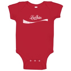 Lufkin Texas Cola Parody City Cool Worn Look Baby One Piece Lufkin Texas Cola Parody City Cool Worn Look Baby One Piece