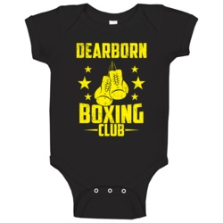 Dearborn Michigan Boxing Club Cool Sports Fitness Baby One Piece Dearborn Michigan Boxing Club Cool Sports Fitness Baby One Piece