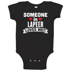 Someone In Lapeer Michigan Loves Me Funny Cool City Baby One Piece Someone In Lapeer Michigan Loves Me Funny Cool City Baby One Piece