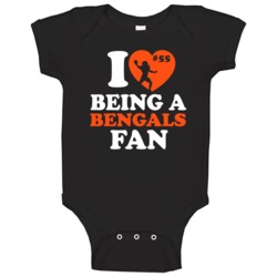 I Love Being A Fan Vontaze Burfict Cincinnati Football Team Fan Baby O I Love Being A Fan Vontaze Burfict Cincinnati Football Team Fan Baby O