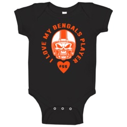 I Love My Player Vontaze Burfict Cincinnati Football Team Fan Baby One I Love My Player Vontaze Burfict Cincinnati Football Team Fan Baby One