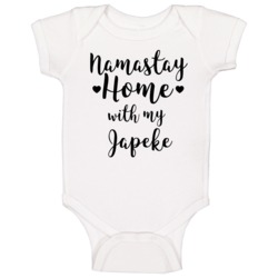 Namastay At Home With My Japeke Baby One Piece Namastay At Home With My Japeke Baby One Piece