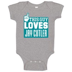 This Guy Loves Jay Cutler Miami Football Team Fan Baby One Piece This Guy Loves Jay Cutler Miami Football Team Fan Baby One Piece