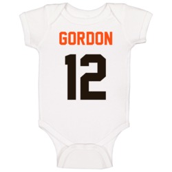 Jersey Back Josh Gordon Cleveland Football Team Fan For White Baby One Jersey Back Josh Gordon Cleveland Football Team Fan For White Baby One