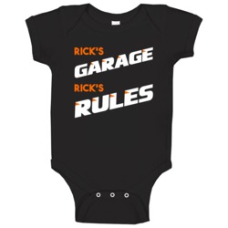 Garage Rules Baby One Piece Garage Rules Baby One Piece