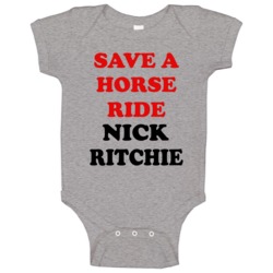 Save A Horse Ride Cool Male Actor Movie Fan Customizable Baby One Piec Save A Horse Ride Cool Male Actor Movie Fan Customizable Baby One Piec