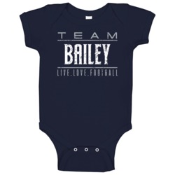 Live Love Football Dan Bailey Dallas Football Team Fan Baby One Piece Live Love Football Dan Bailey Dallas Football Team Fan Baby One Piece