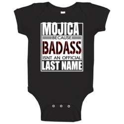 Because Badass Official Last Name Funny Baby One Piece Because Badass Official Last Name Funny Baby One Piece