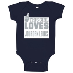 This Girl Loves Jourdan Lewis Dallas Football Team Fan Baby One Piece This Girl Loves Jourdan Lewis Dallas Football Team Fan Baby One Piece