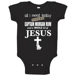 And Jesus Funny Drinking Baby One Piece And Jesus Funny Drinking Baby One Piece