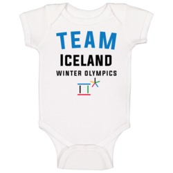 Team Iceland Winter Olympics 2018 Pyeongchang Baby One Piece Team Iceland Winter Olympics 2018 Pyeongchang Baby One Piece