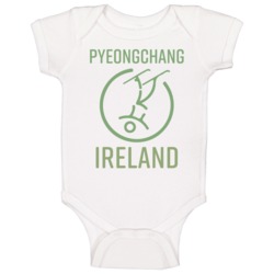 Pyeongchang 2018 Freestyle Skiing Team Ireland Baby One Piece Pyeongchang 2018 Freestyle Skiing Team Ireland Baby One Piece