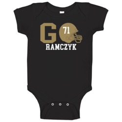 Ryan Ramczyk # 71 Go Player New Orleans Football Sports Fan Baby One P Ryan Ramczyk # 71 Go Player New Orleans Football Sports Fan Baby One P