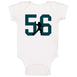Chris Long # 56 Silhouette Player Philadelphia Football Sports Fan Bab Chris Long # 56 Silhouette Player Philadelphia Football Sports Fan Bab