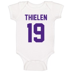 Adam Thielen # 19 Jersey Back Minnesota Football Team Fan For White Ba Adam Thielen # 19 Jersey Back Minnesota Football Team Fan For White Ba