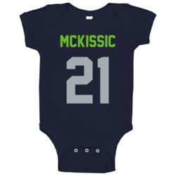 Jd Mckissic # 21 Jersey Back Seattle Football Team Fan For Navy Baby O Jd Mckissic # 21 Jersey Back Seattle Football Team Fan For Navy Baby O