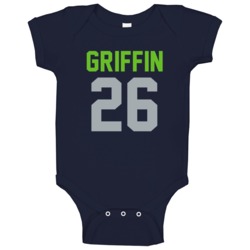 Shaquill Griffin # 26 Jersey Back Seattle Football Team Fan For Navy B Shaquill Griffin # 26 Jersey Back Seattle Football Team Fan For Navy B