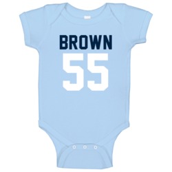 Jayon Brown # 55 Jersey Back Tennessee Football Team Fan For Lt Blue B Jayon Brown # 55 Jersey Back Tennessee Football Team Fan For Lt Blue B