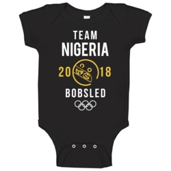 Team Nigeria Bobsled 2018 Pyeongchang Winter Olympics Baby One Piece Team Nigeria Bobsled 2018 Pyeongchang Winter Olympics Baby One Piece