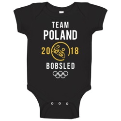 Team Poland Bobsled 2018 Pyeongchang Winter Olympics Baby One Piece Team Poland Bobsled 2018 Pyeongchang Winter Olympics Baby One Piece