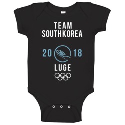 Team South Korea 2018 Luge Pyeongchang Winter Olympics Baby One Piece Team South Korea 2018 Luge Pyeongchang Winter Olympics Baby One Piece