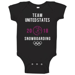 Team United States 2018 Snowboarding Pyeongchang Winter Olympics Baby Team United States 2018 Snowboarding Pyeongchang Winter Olympics Baby