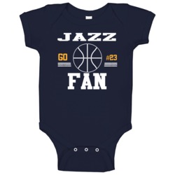 Royce O'neale #23 Utah Basketball Go Team Fan Sports Baby One Piece Royce O'neale #23 Utah Basketball Go Team Fan Sports Baby One Piece