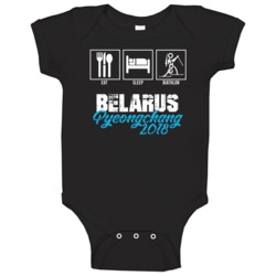 Eat Sleep Biathlon Team Belarus Pyeongchang Winter Olympics 2018 Baby Eat Sleep Biathlon Team Belarus Pyeongchang Winter Olympics 2018 Baby