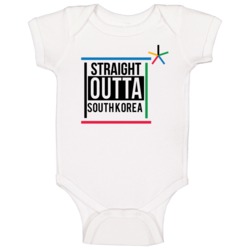 Straight Outta South Korea Pyeongchang 2018 Winter Olympics Baby One P Straight Outta South Korea Pyeongchang 2018 Winter Olympics Baby One P