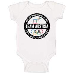 Team Austria Pyeongchang 2018 Winter Olympic Games Country Fan Baby On Team Austria Pyeongchang 2018 Winter Olympic Games Country Fan Baby On