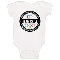 Team Chile Pyeongchang 2018 Winter Olympic Games Country Fan Baby One Team Chile Pyeongchang 2018 Winter Olympic Games Country Fan Baby One