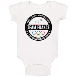 Team France Pyeongchang 2018 Winter Olympic Games Country Fan Baby One Team France Pyeongchang 2018 Winter Olympic Games Country Fan Baby One