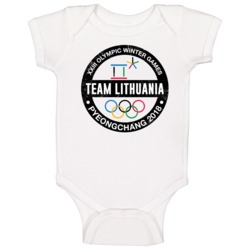 Team Lithuania Pyeongchang 2018 Winter Olympic Games Country Fan Baby Team Lithuania Pyeongchang 2018 Winter Olympic Games Country Fan Baby