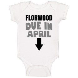 Due In April Last Name Maternity Baby One Piece Due In April Last Name Maternity Baby One Piece