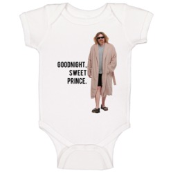 The Big Lebowski The Dude In Robes Goodnight Sweet Prince Quote Baby O The Big Lebowski The Dude In Robes Goodnight Sweet Prince Quote Baby O