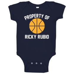 Ricky Rubio Property Of Utah Basketball Sports Athlete Baby One Piece Ricky Rubio Property Of Utah Basketball Sports Athlete Baby One Piece